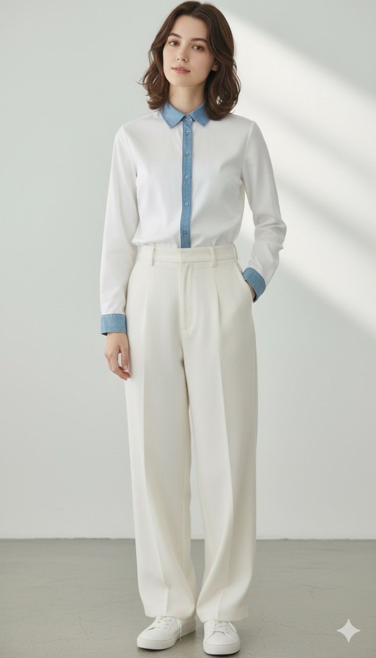 PU Cotton Tufer Blouse